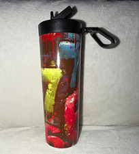 20oz Reusable Water Bottle, Multicolour, Flip Lock Lid, 67 theme