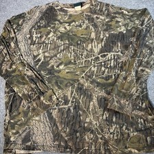 Vintage Mossy Oak Break Up Shirt Mens 2XL Camo Long Sleeve Made In USA Realtree