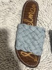 Sam Edelman Griffin Woven Slide Sandals size 11m  in Riviera Blue leather. — photo 3