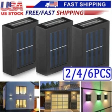 Outdoor Solar LED Deck Light Path Garden Patio Pathway Stairs Step Fence Lamp