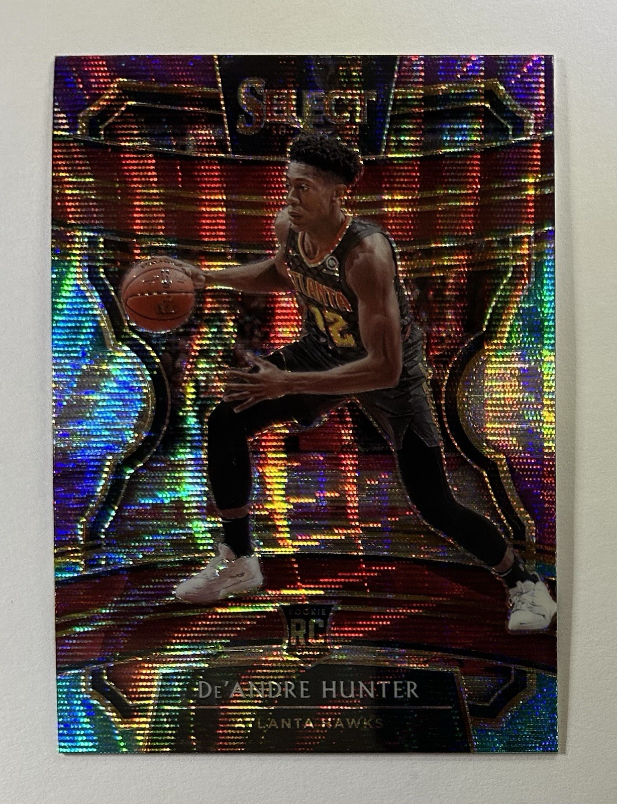 2019-20 Panini Select De'Andre Hunter RC Tri-Color Prizm Rookie Card #40