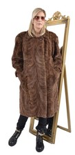 A5703 NERZMANTEL GESCHOREN ECHT PELZ PELZMANTEL NERZ MANTEL - SHEARED MINK COAT