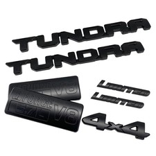 7pcs For Tundra Emblem Overlay 5.7l V8 Iforce 4x4 Limited 2014-21 Blackout Badge