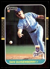 Dan Quisenberry 1987 Donruss #177 Royals MLB READ FREE SHIPPING AutographDen