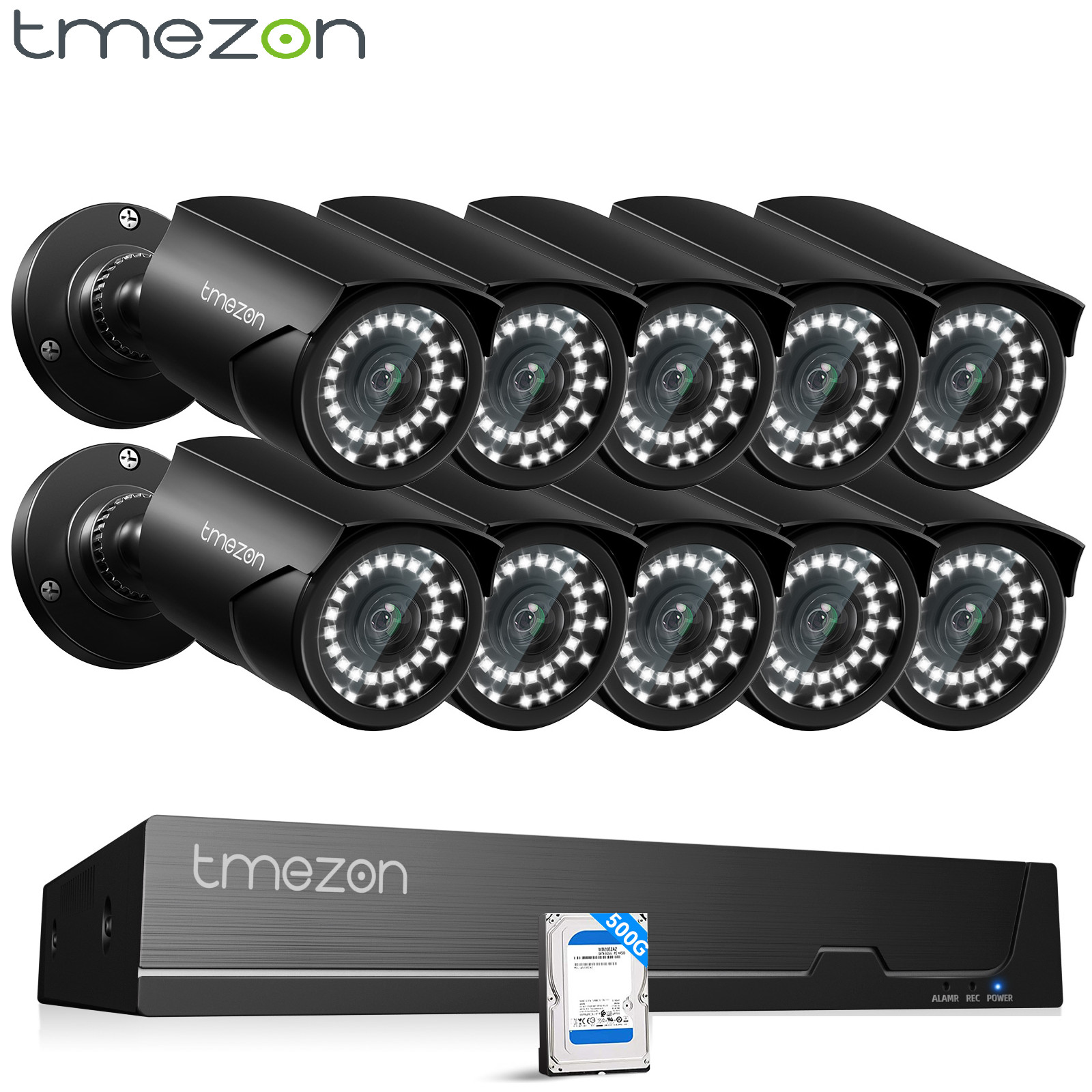 8MP 4K POE NVR Kit Human Detect Audio Recording IP66 Waterpr
