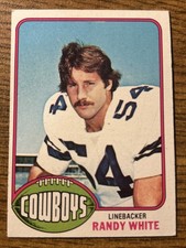 1976 TOPPS football card Randy White RC Dallas Cowboys 158 NM