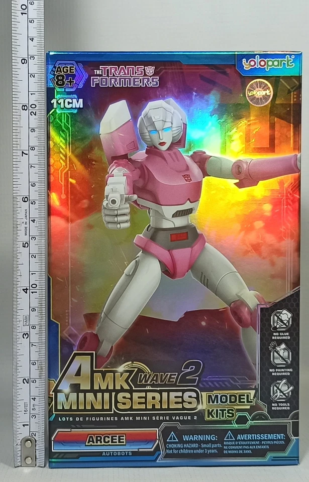 YOLOPARK 2025 TRANSFORMERS G1 AMK MINI SERIES WAVE 2 ARCEE 4" ROBOT MODEL KIT - Image 2 of 4