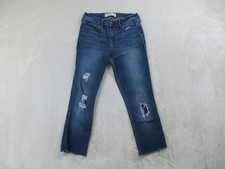 Abercrombie Kids Pants Girls 15/16 Slim Blue Denim Jeans Super Skinny Youth