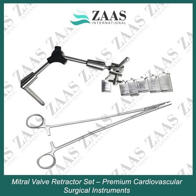 Mitral Valve Retractor Set   Premium Cardiovascular Surgical Instruments