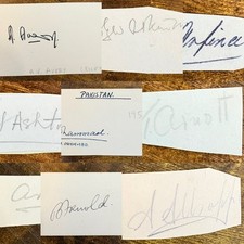 Cricket Autograph - Surname A (Multiple Players Available)