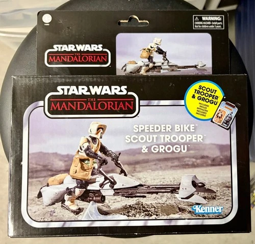 Star Wars The Vintage Collection - Speeder Bike - Scout Trooper & Grogu