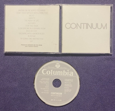 Continuum By John Mayer (CD, 2008) - Complete - Columbia - Waiting On The World