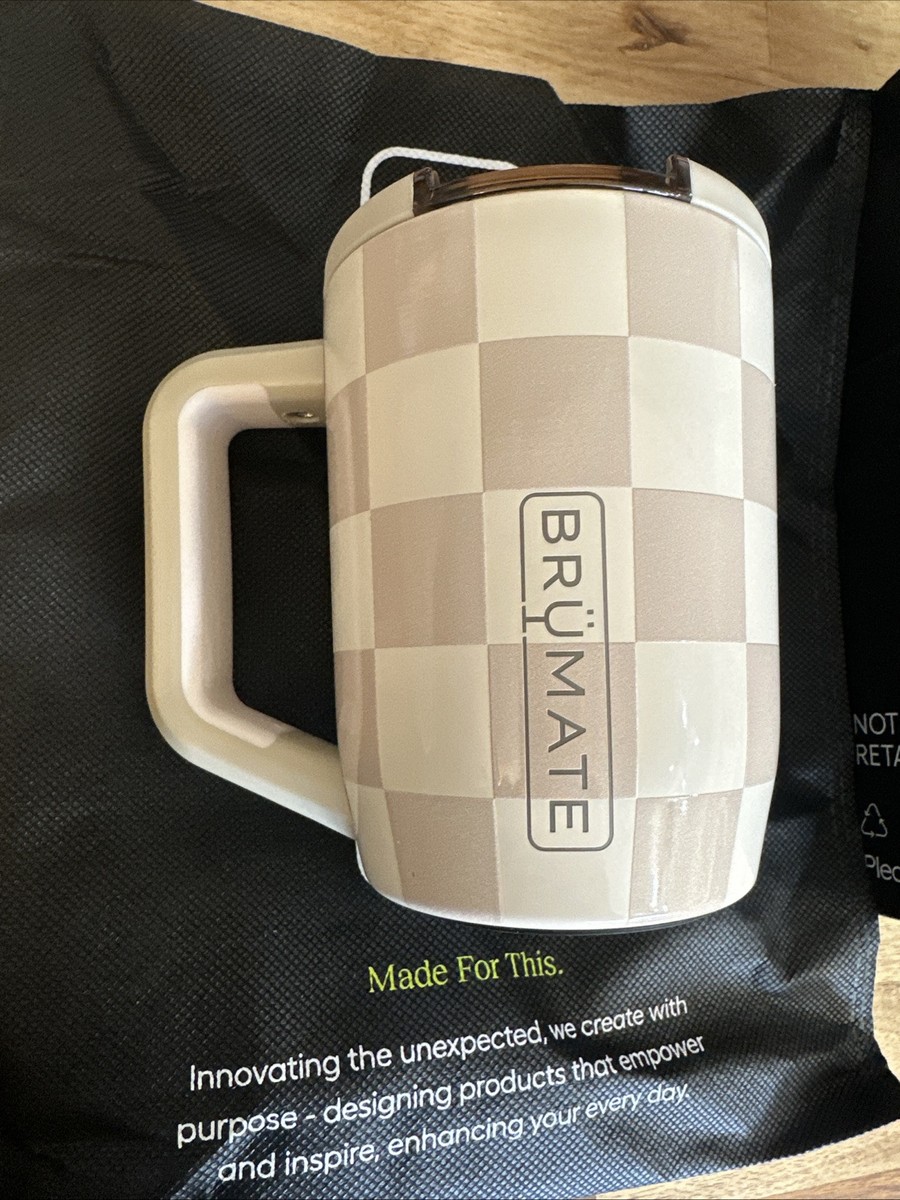 Brumate Tan Checker Muv 15 oz Leakproof Mug Limited Edition | eBay