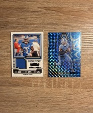 Jahmyr Gibbs Card Lot (including  Rookie Ticket Swatch)