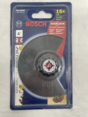 Bosch OSL400F Starlock Oscillating Multi Tool Bi-Metal Segmented Saw Blade, 4''