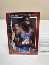 1992 Sport Legends Magazine CARL LEWIS Olympics Track & Field Red Foil Card