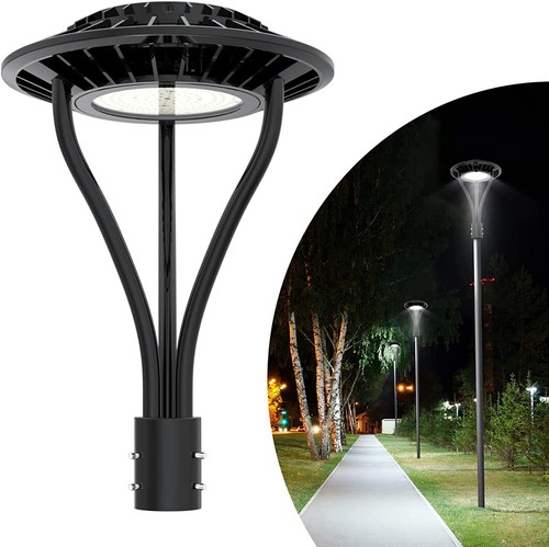 150W LED Circular Area Post Top Pole Light Fixture 5000K Outdoor Commercial Lamp - Picture 5 of 12