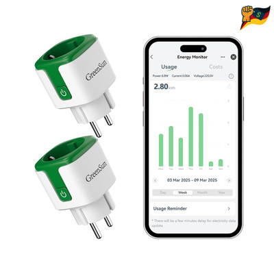 Greensun WLAN Steckdose 2er Pack Smart Life Fernbedienung 16A 2
