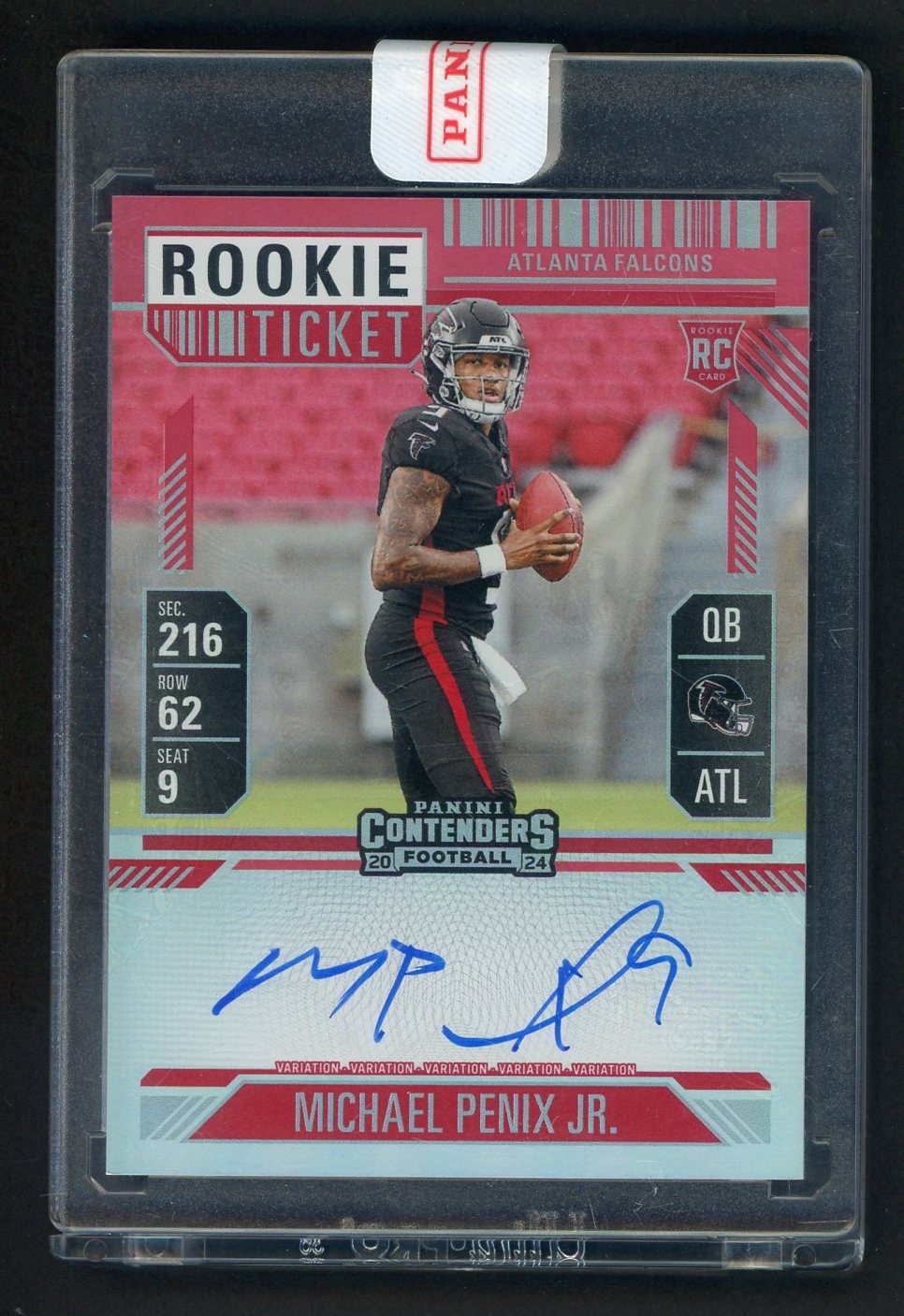 2024 Contenders Variation Rookie Ticket #102 Michael Penix Jr RC AUTO Falcons