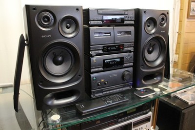 SONY MHC-3800 MINI HIFI STEREO ANLAGE *JAPAN* +FB + BOXEN + BLUETOOTH *GEWARTET*