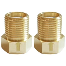 Brass Check Valve 2 Pack 1/2 Female to 1/2 Male One Way Backflow Preventer
