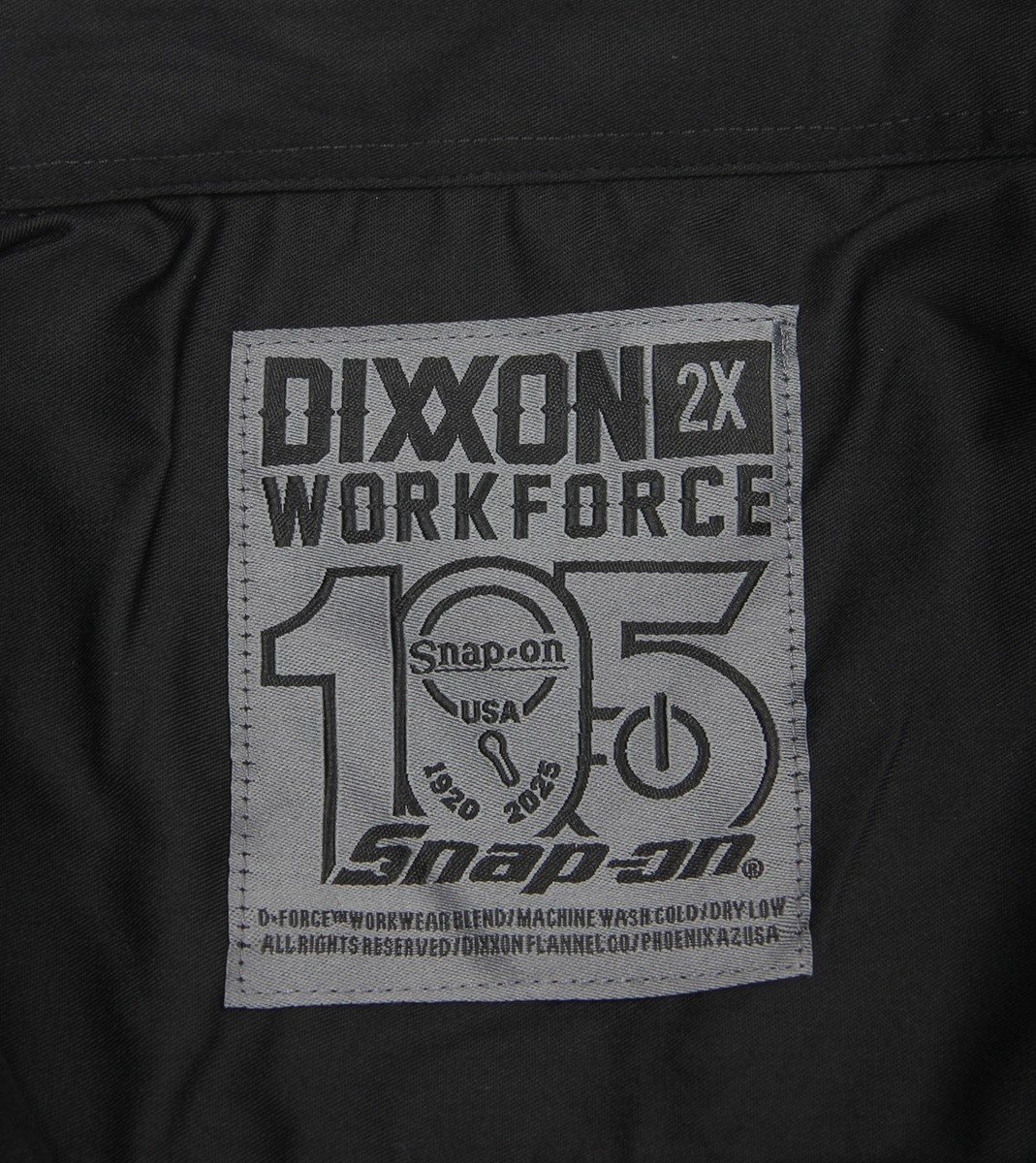 Dixxon Snap-On Tools WorkForce Short Sleeve Work Shirt 105th