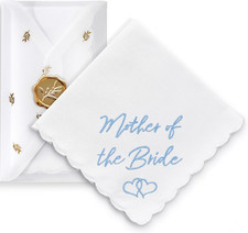 Handkerchief - 12" x 12" - Something Blue for Bride on Wedding Day - Fun Gift