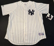 PAUL O'NEILL NEW YORK YANKEES MAJESTIC WHITE PINSTRIPE HOME JERSEY XL *NWT*