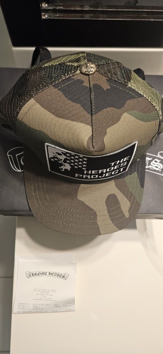 クロムハーツ 迷彩キャップ THE HEROES PROJECT 試着のみ CHROME HEARTS（クロムハーツ） Chrome Hearts THE HEROES PROJECT