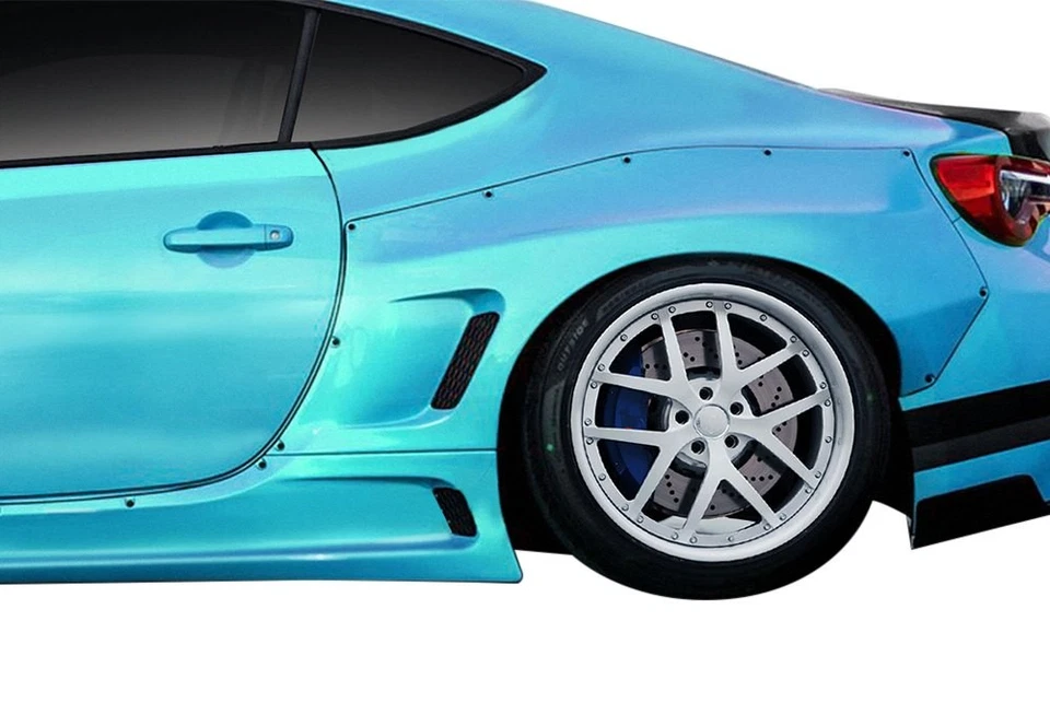 For Scion FR-S 13-16 Fender Flares GT500 V3 Style Wide Body Fiberglass Rear Foto 2 de 4