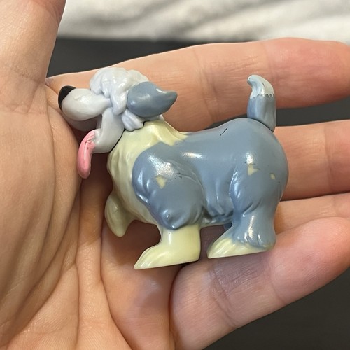 Disney Die kleine Meerjungfrau Max der Schäferhund Hund Kunststoff PVC Spielzeug Figur Vintage 2 Zoll - Bild 12 von 12