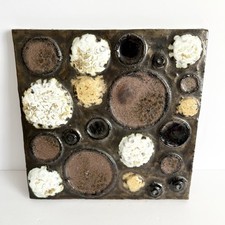 Mid Century Ceramano Urania Gerda Heuckeroth West German Pottery Plaque / Tile