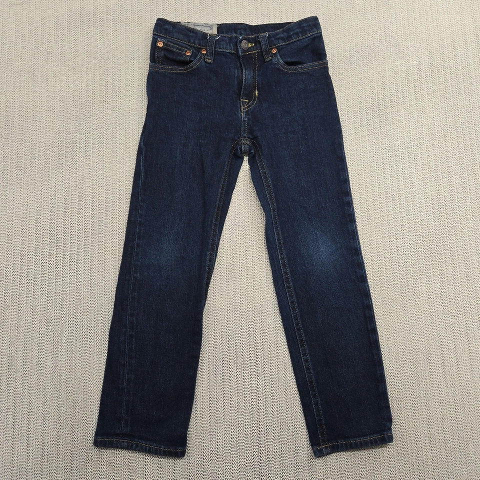 Polo Ralph Lauren Jeans Youth Boys 6 Dark Wash Blue Denim 5-Pocket Straight Leg - Image 2 of 4