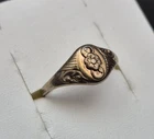 Vintage USSR ring made of 875* sterling silver, women's jewelry size 10