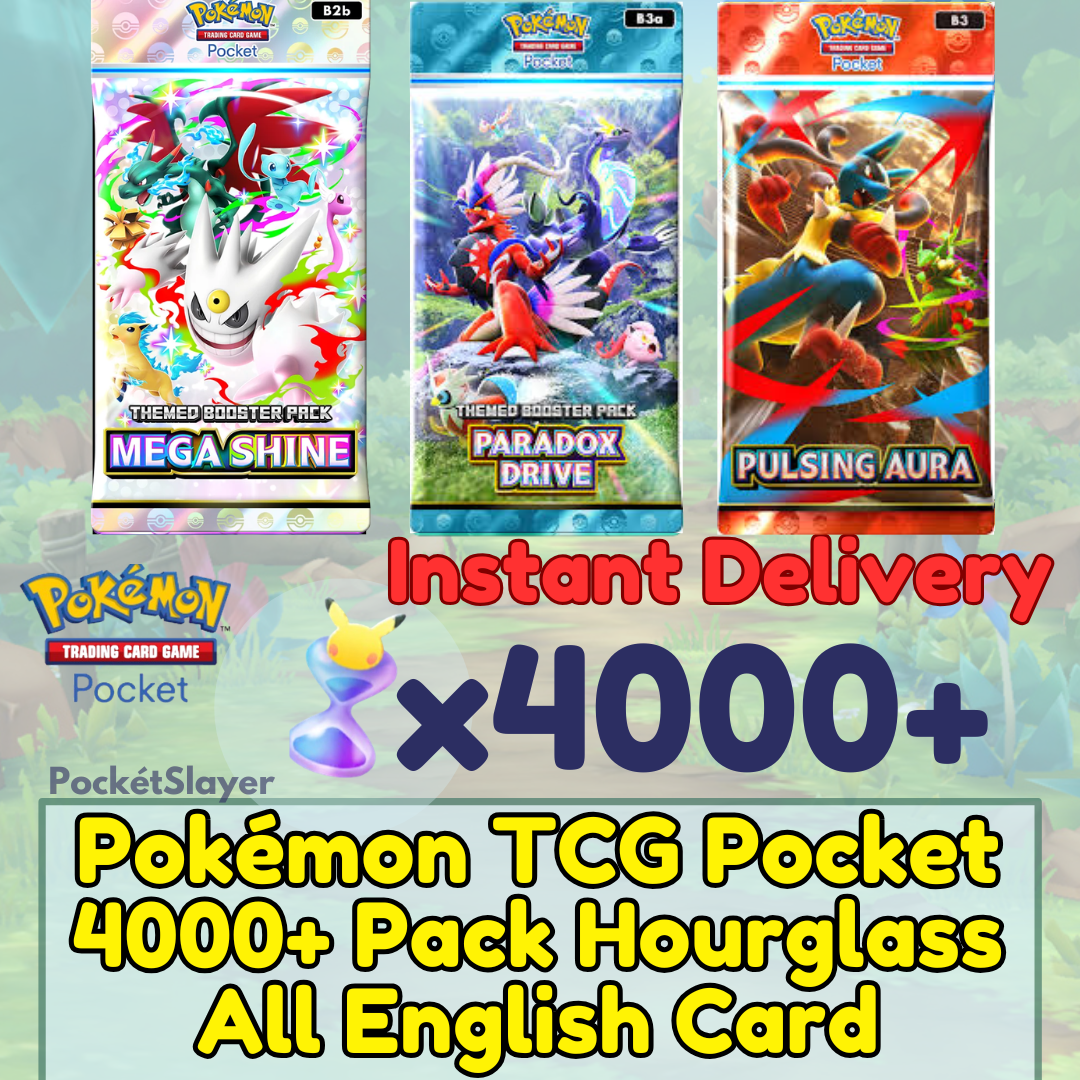 pokemon trading card game new packs 【ENGLISH CARD】Pokemon TCG Pocket Trading Card Game with 4000+ Pack  Hourglass HG