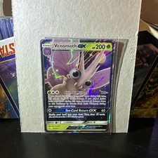 Venomoth GX 12/214 Holo GX Rare Unbroken Bonds Pokemon Card