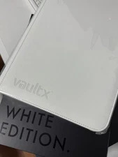 Vault X White Edition 9 Pocket Exo-Tec Zip Binder- BRAND NEW