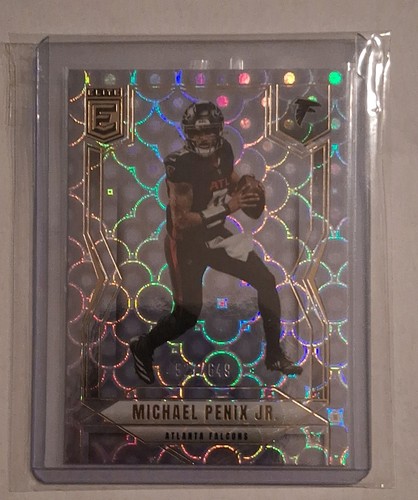 2025 Panini Donruss Elite Michael Penix Jr. ATL Falcons Lavender #47 /649 - Picture 1 of 3