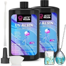 UV Resin Crystal Clear Hard Sunlight Cure for Crafts