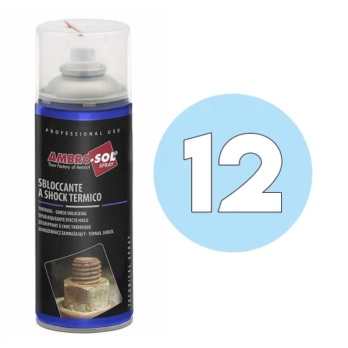 12 BOMBOLETTE SPRAY SBLOCCANTE HD ML 400 LUBRIFICANTE SBLOCCA RUGGINE AMBROSOL - Immagine 2 di 4