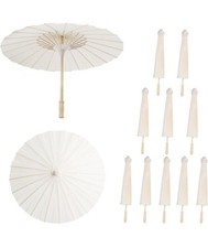 10 Pcs 33 Inch Paper Umbrellas Chinese Umberlla Decorative DIY Painting