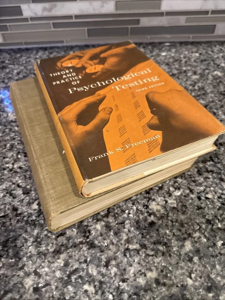 VTG Psychology Classics 2 Book Lot Abnormal Psychology Psychological Testing HC Foto 2 de 4
