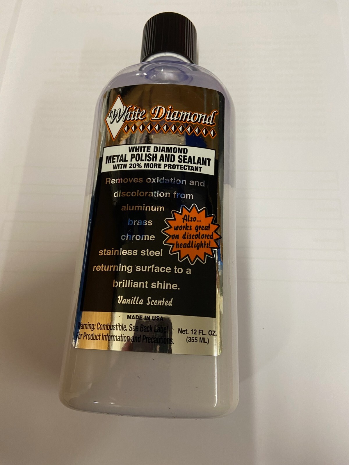 White diamond metal polish and sealant eBay