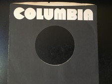 COLUMBIA RECORD COMPANY SLEEVE for 7" Vinyl VG 