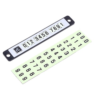 Car Magnetic Temporary Parking Stop Card Telephone Phone Number Plate