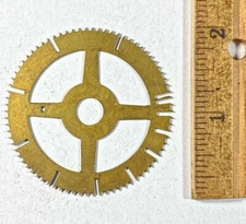 Antique Clock Movement Count Wheel  (50.67mm Dia, 8.35mm Inner Dia) (KD207)