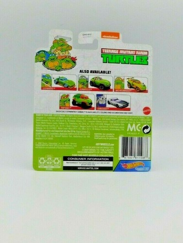 Hot Wheels Cars de Personajes Teenage Mutant Ninja Turtles NUEVO Serie de 5 - Imagen 11 de 11