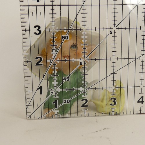 Vintage Homco 5213 Porcelain Ceramic Pixie Elf Fairy Figurine Green AEK3K - Picture 14 of 15