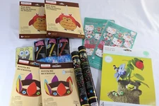 Mixed Lot of Kids Craft Kits Stickers Glow Sticks Cards - 13 Pieces
