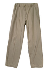 Chaps Mens 32x34 True American Chino Pants Khaki Slacks Casual Cotton Business